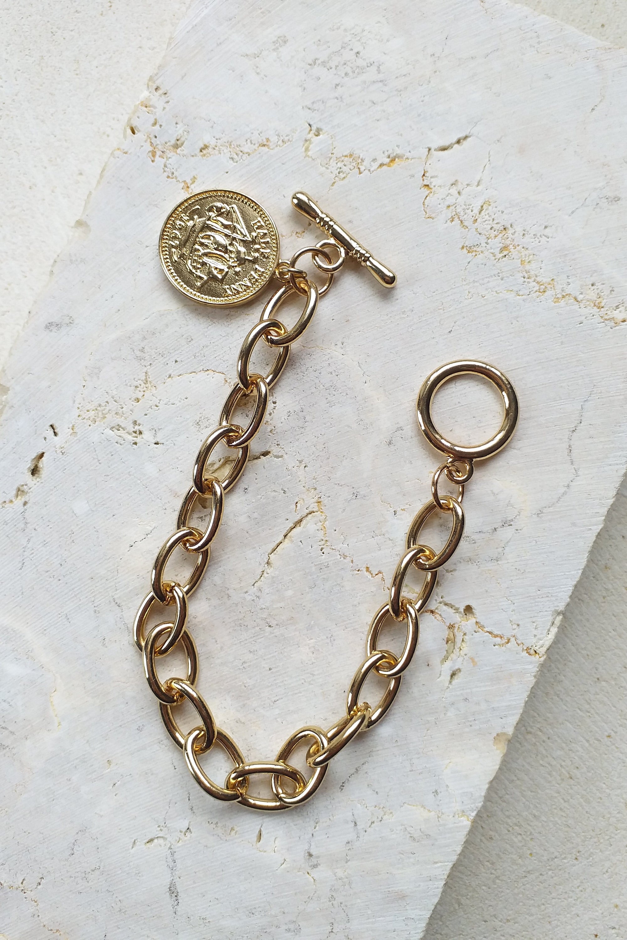 Half Penny Bracelet - Jewelry - LOST IN PARADISE