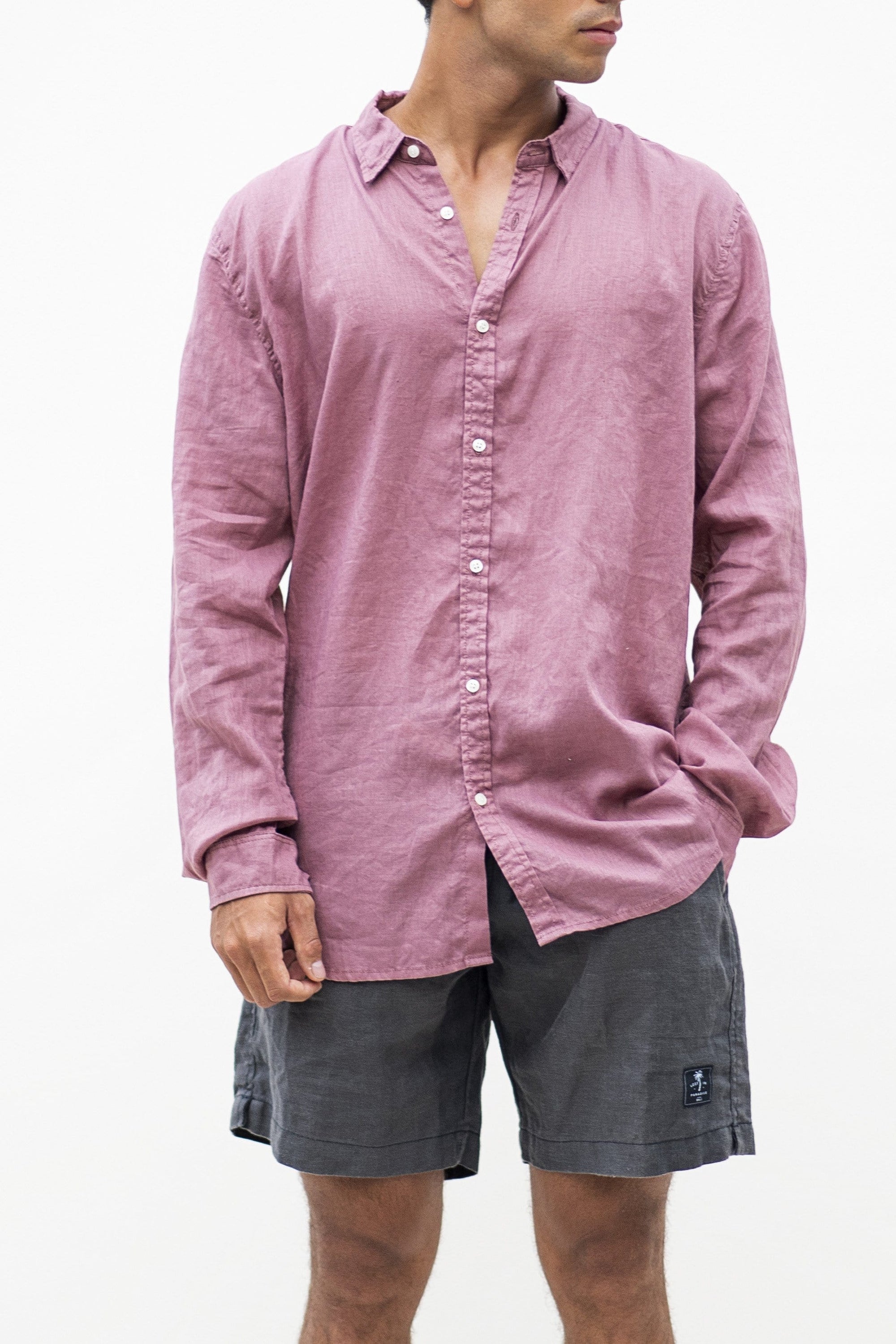 Bermuda Shirt Ls - Man Shirt - LOST IN PARADISE