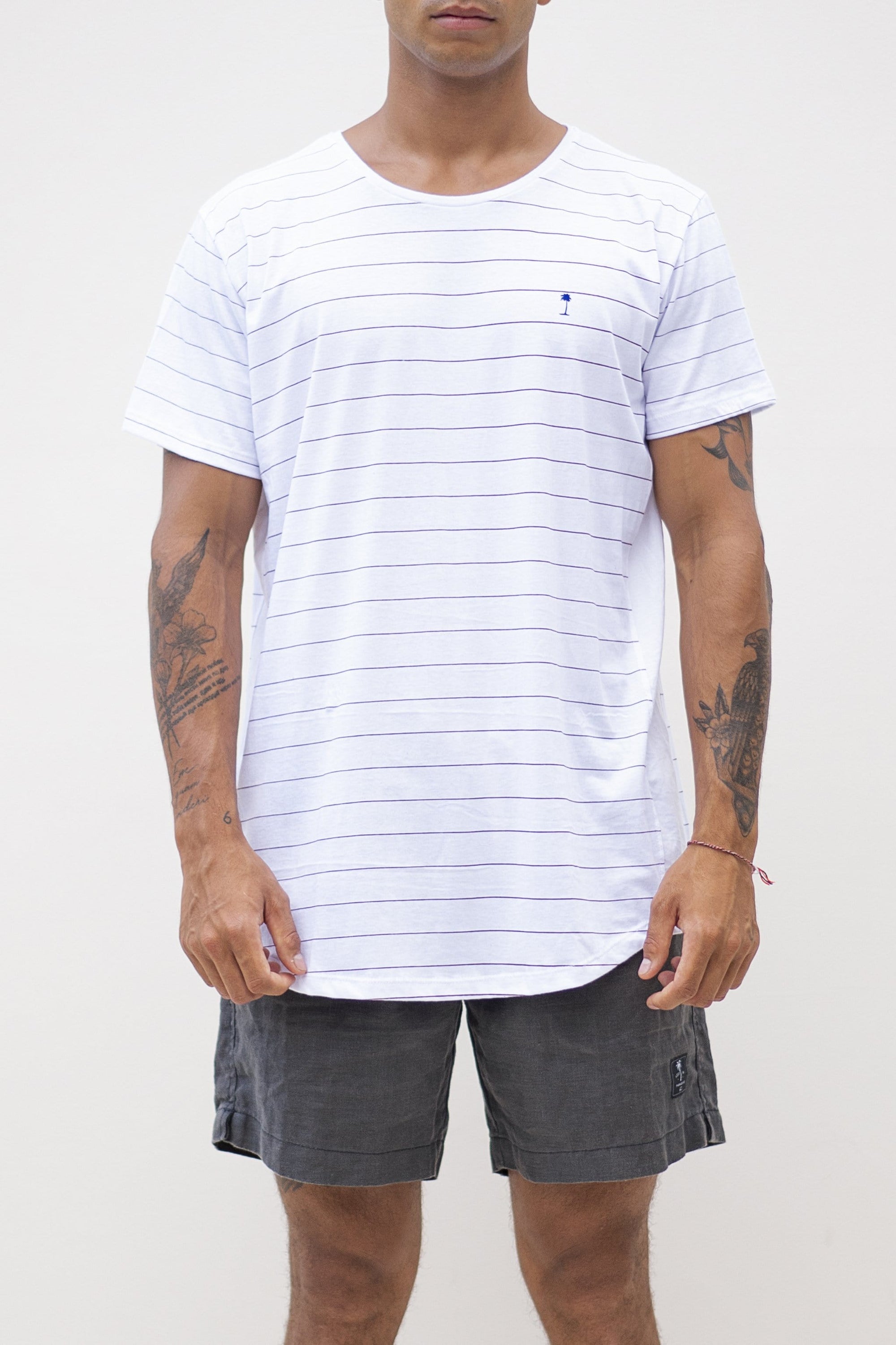 Side Stripe Tee - Man T-Shirt - LOST IN PARADISE