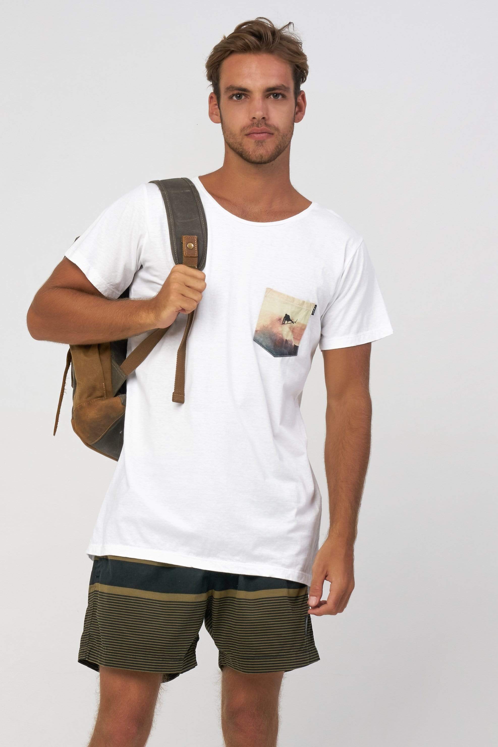 Surfing Pocket Tee - Man T-Shirt - LOST IN PARADISE