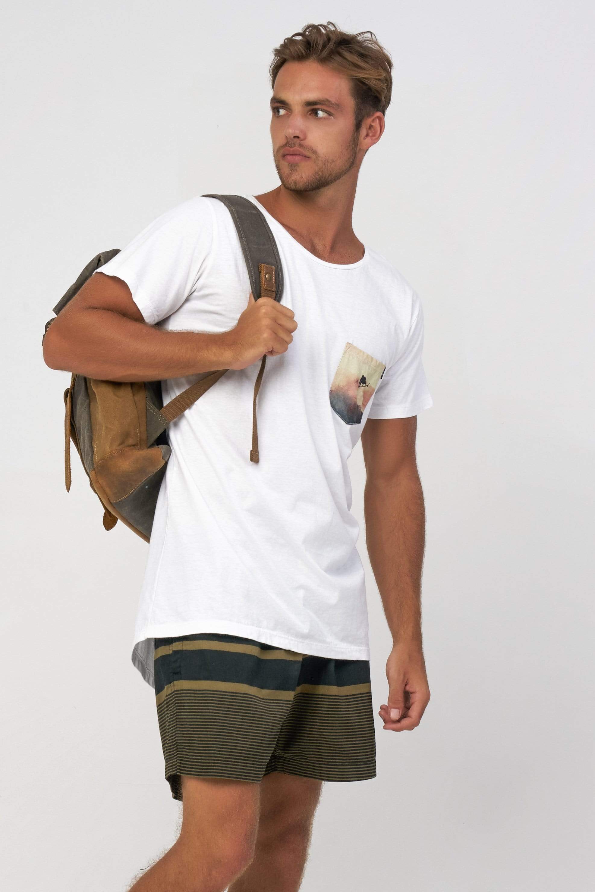 Surfing Pocket Tee - Man T-Shirt - LOST IN PARADISE