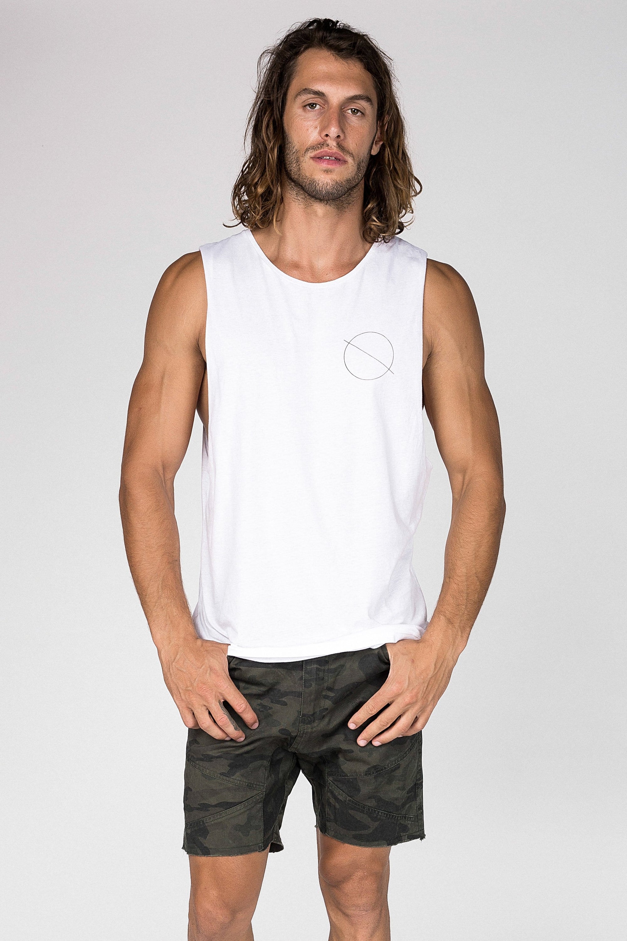 Lvm Without Truth Circle - Mens Muscle Tank - VERITAS & LIBERTE