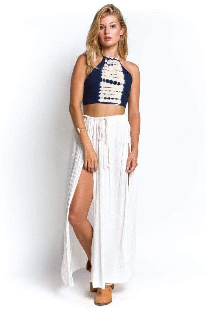 Slit Long Skirt - Skirt - LOST IN PARADISE